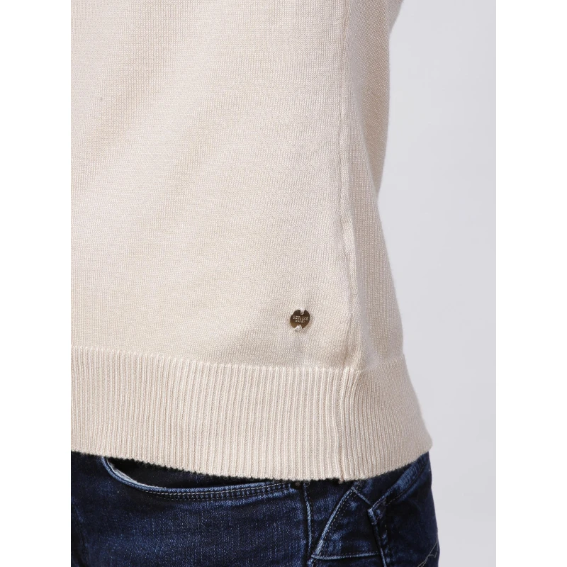 Pull Col Roulé Basic Beige Femme - Deeluxe 6 Pull Col Roulé Basic Beige Femme - Deeluxe – Image 4