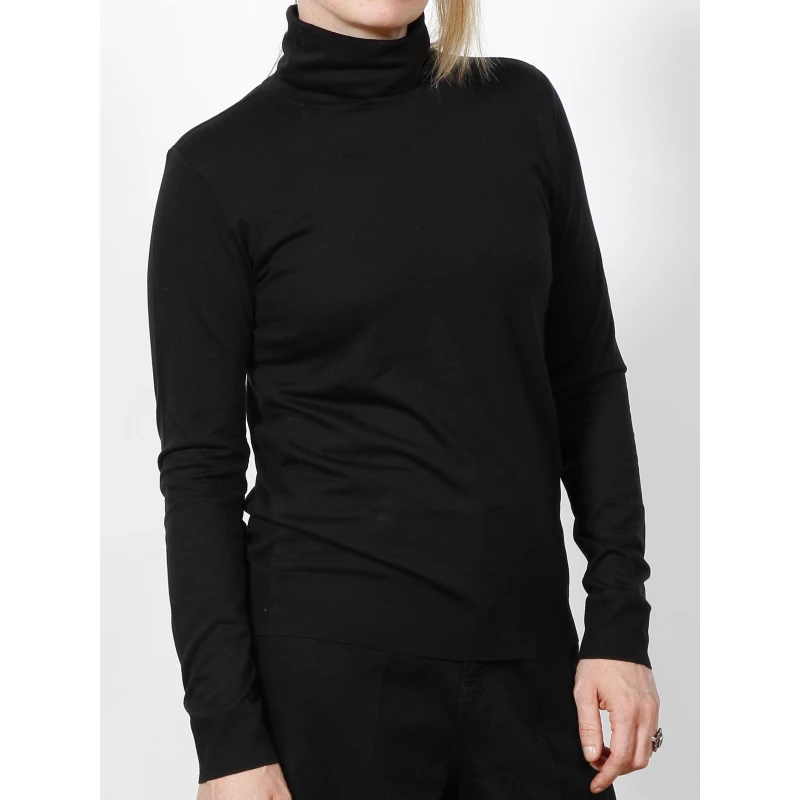 Pull Col Roulé Lyocell Noir Femme - Calvin Klein 4 Pull Col Roulé Lyocell Noir Femme - Calvin Klein – Image 2