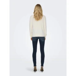 Pull Col V Ella Piumo Blanc Femme - Only -Le Dressing Parfait pull col v ella piumo blanc femme only 1