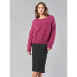 Pull Daisy à Boutons Rose Femme - Le Temps Des Cerises -Le Dressing Parfait pull daisy a boutons rose femme le temps des cerises 1