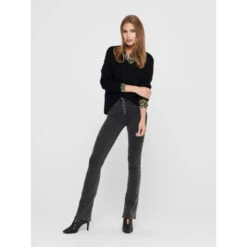 Pull En Maille New Megan Noir Femme - Jacqueline De Yong -Le Dressing Parfait pull en maille new megan noir femme jacqueline de yong 2