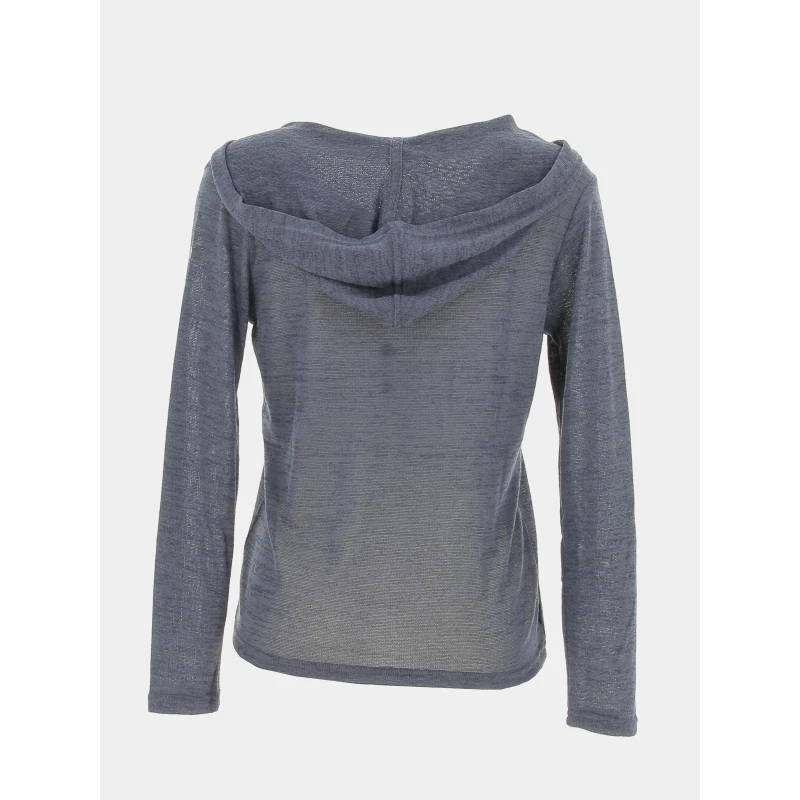 Pull Fin à Capuche Deliboz Bleu Marine Femme - Sun Valley 4 Pull Fin à Capuche Deliboz Bleu Marine Femme - Sun Valley – Image 2