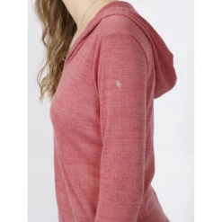 Pull Fin à Capuche Deliboz Knit Rose Femme - Sun Valley -Le Dressing Parfait pull fin a capuche deliboz knit rose femme sun valley 2