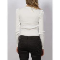 Pull Fin Sally Blanc Femme - Only -Le Dressing Parfait pull fin sally blanc femme only 1