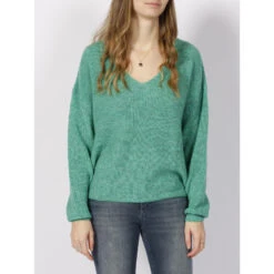 Pull Laine Mag Vert Femme - Teddy Smith