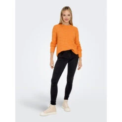 Pull Lolli Orange Femme - Only -Le Dressing Parfait pull lolli orange femme only 2