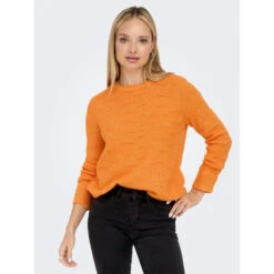 Pull Lolli Orange Femme - Only -Le Dressing Parfait pull lolli orange femme only 3