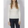 Pull Maille Rib Bouton Blanc Femme - Salsa -Le Dressing Parfait pull maille rib bouton blanc femme salsa