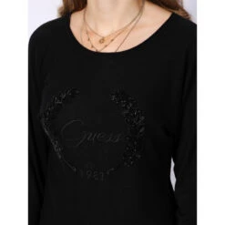 Pull Manches Longues Marion Batsleeve Noir Femme - Guess -Le Dressing Parfait pull manches longues marion batsleeve noir femme guess 3