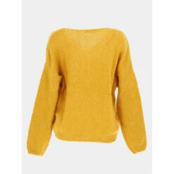 Pull Molly Jaune Moutarde Femme - Teddy Smith -Le Dressing Parfait pull molly jaune moutarde femme teddy smith 2
