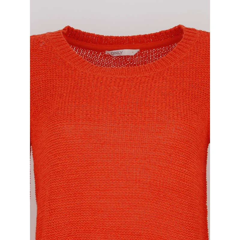 Pull Onlgeena Xo Rouge Femme - Only 5 Pull Onlgeena Xo Rouge Femme - Only – Image 3