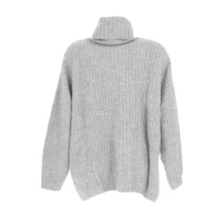 Pull Oversize Col Roulé Chloé Gris Femme - Teddy Smith -Le Dressing Parfait pull oversize col roule chloe gris femme teddy smith 1