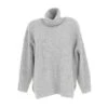 Pull Oversize Col Roulé Chloé Gris Femme - Teddy Smith -Le Dressing Parfait pull oversize col roule chloe gris femme teddy smith