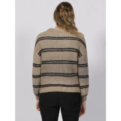 Pull Rayé Siena Pailleté Marron Femme - Only -Le Dressing Parfait pull raye siena paillete marron femme only 1