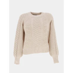 Pull Roxane Beige Femme - Deeluxe