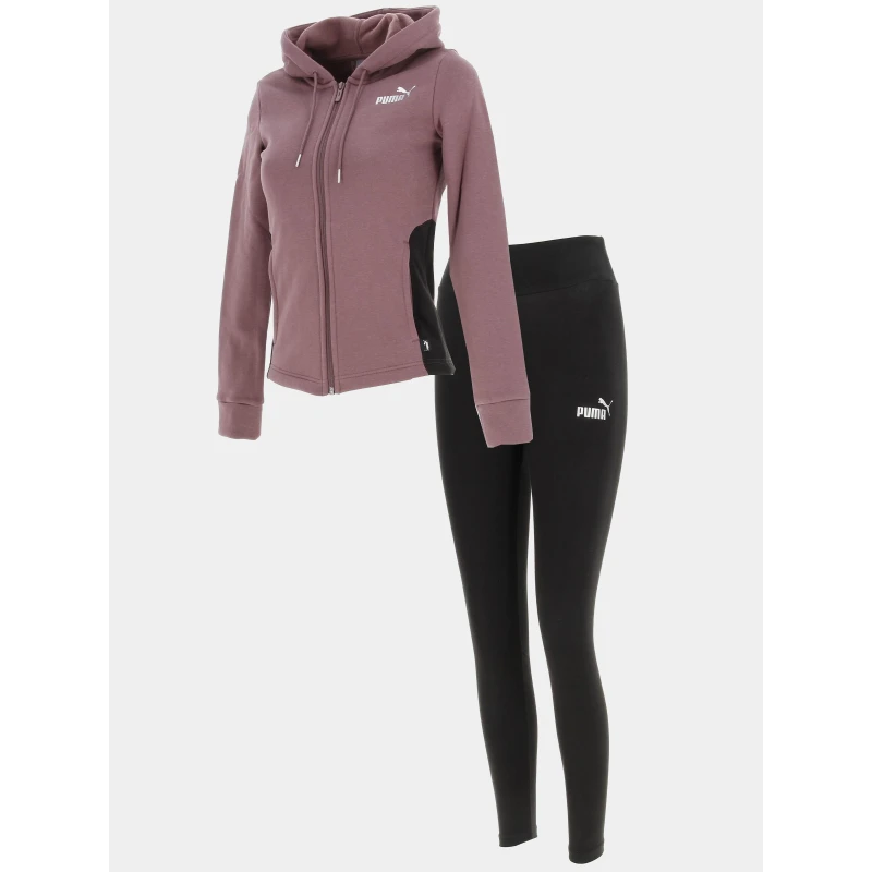 Survêtement Veste Zippée Legging Violet Femme - Puma 3 Survêtement Veste Zippée Legging Violet Femme - Puma