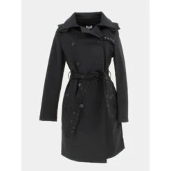 Trench Long Basic Queen Noir Femme - HBT
