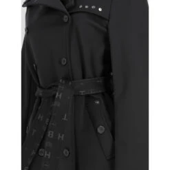 Trench Long Basic Queen Noir Femme - HBT 9 Trench Long Basic Queen Noir Femme - HBT -Le Dressing Parfait trench long basic queen noir femme hbt 3