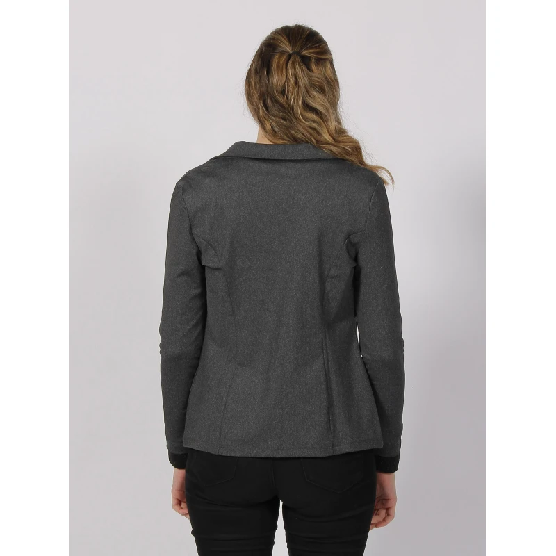 Veste Blazer Basic Shirley Gris Femme - HBT 4 Veste Blazer Basic Shirley Gris Femme - HBT – Image 2