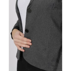 Veste Blazer Basic Shirley Gris Femme - HBT 9 Veste Blazer Basic Shirley Gris Femme - HBT -Le Dressing Parfait veste blazer basic shirley gris femme hbt 3