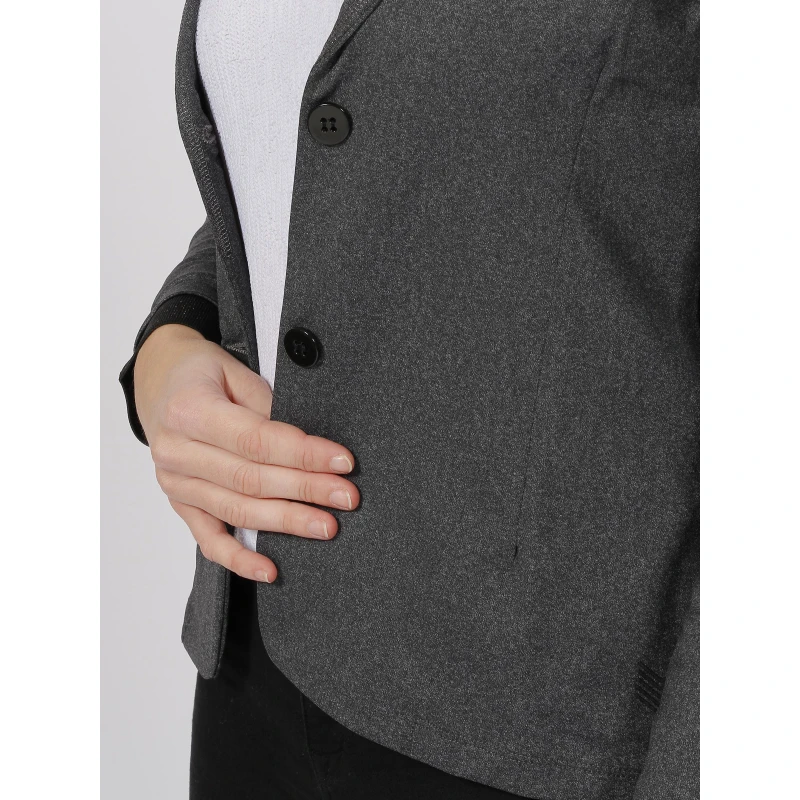 Veste Blazer Basic Shirley Gris Femme - HBT 6 Veste Blazer Basic Shirley Gris Femme - HBT – Image 4