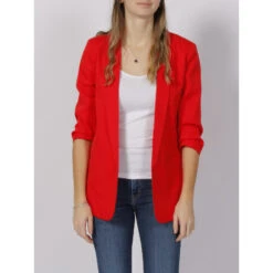 Veste Blazer Elly Rouge Femme - Only