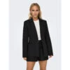 Veste Blazer Fit Peach Noir Femme - Only 1 Veste Blazer Fit Peach Noir Femme - Only -Le Dressing Parfait veste blazer fit peach noir femme only