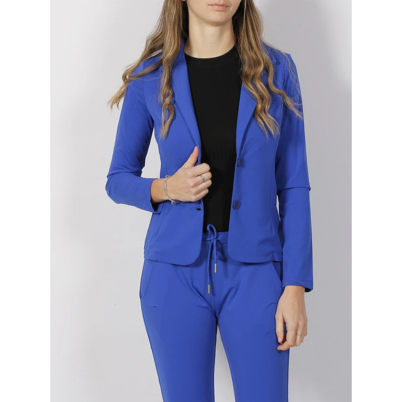 Veste Blazer Shirley Bleu Femme - HBT 3 Veste Blazer Shirley Bleu Femme - HBT