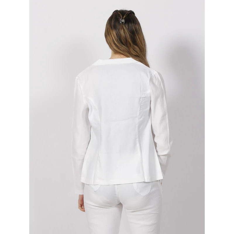 Veste Blazer Shirley Lin Blanc Femme - Hbt 4 Veste Blazer Shirley Lin Blanc Femme - Hbt – Image 2