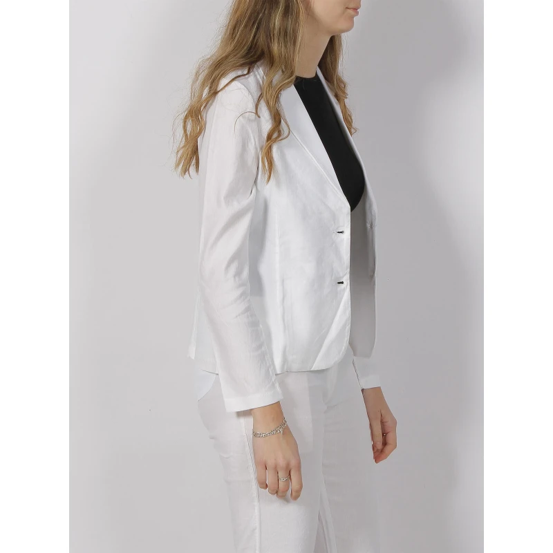 Veste Blazer Shirley Lin Blanc Femme - Hbt 5 Veste Blazer Shirley Lin Blanc Femme - Hbt – Image 3