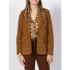 Veste Blazer Velours Nidoni Marron Femme - La Petite Etoile