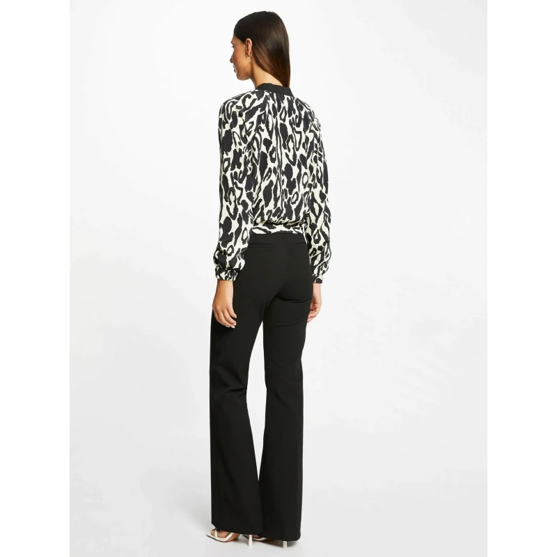 Veste Bomber Imprimé Crème Noir Femme - Morgan 4 Veste Bomber Imprimé Crème Noir Femme - Morgan – Image 2