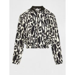 Veste Bomber Imprimé Crème Noir Femme - Morgan 8 Veste Bomber Imprimé Crème Noir Femme - Morgan -Le Dressing Parfait veste bomber imprime creme noir femme morgan 2