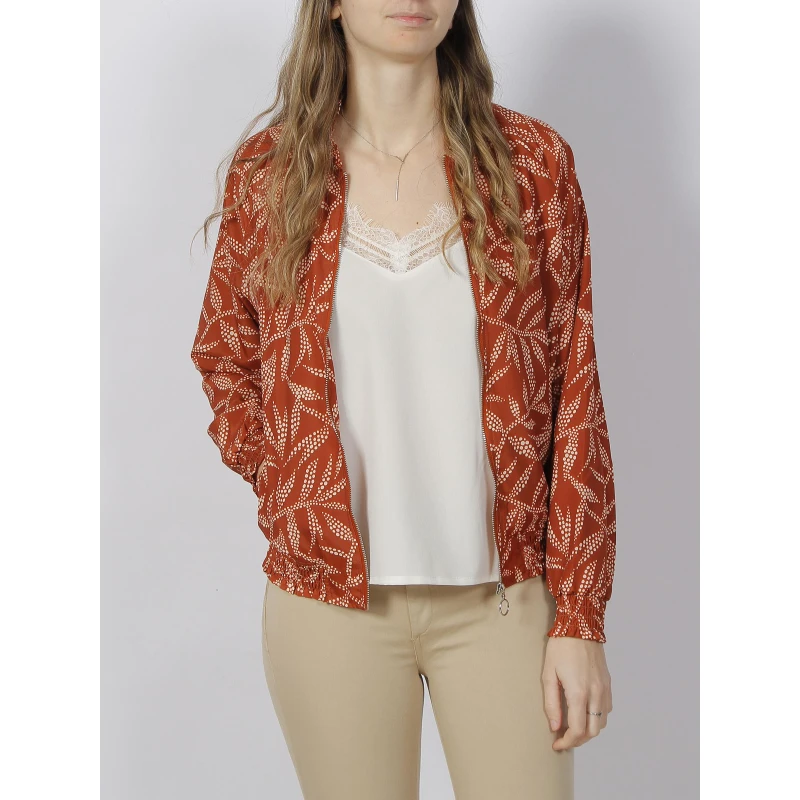 Veste Bomber Légère Leesa Orange Femme - Tiffosi 3 Veste Bomber Légère Leesa Orange Femme - Tiffosi