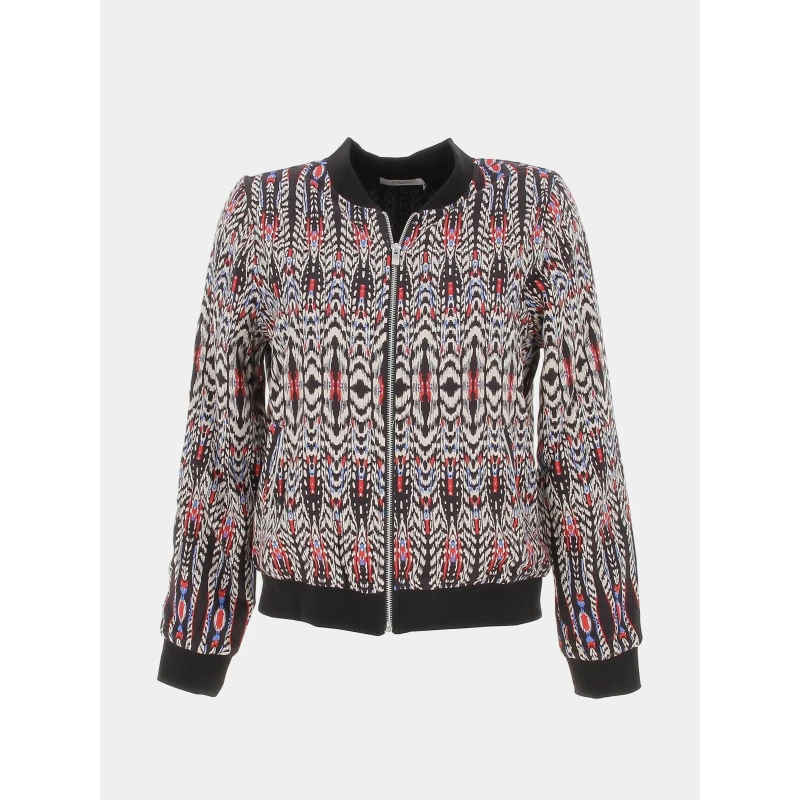 Veste Bomber Légère Ponnie Noir Rouge Femme - Deeluxe 3 Veste Bomber Légère Ponnie Noir Rouge Femme - Deeluxe