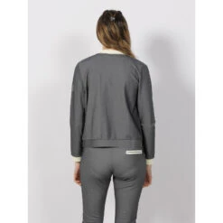 Veste Bombers Kimy Imprimés Denim Gris Femme - HBT -Le Dressing Parfait veste bombers kimy imprimes denim gris femme hbt 1