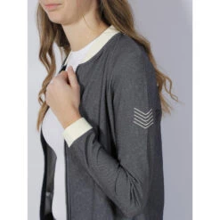 Veste Bombers Kimy Imprimés Denim Gris Femme - HBT -Le Dressing Parfait veste bombers kimy imprimes denim gris femme hbt 3