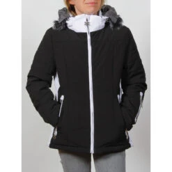 Veste De Ski Montana Noir Femme - Angele Sportswear