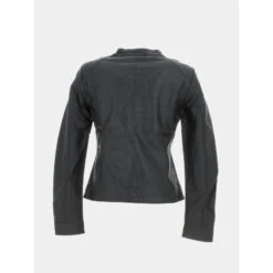 Devant -Le Dressing Parfait veste en simili cuir biker noir femme only 1