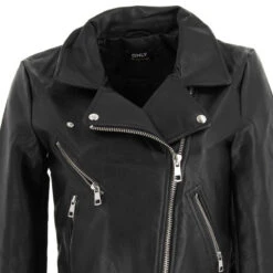 Veste Imitation Cuir Vera Noir Femme - Only -Le Dressing Parfait veste imitation cuir vera noir femme only 2
