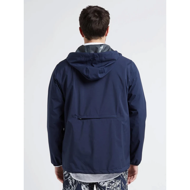 Veste Imperméable Courte Passy Indigo Bleu - Flotte 4 Veste Imperméable Courte Passy Indigo Bleu - Flotte – Image 2