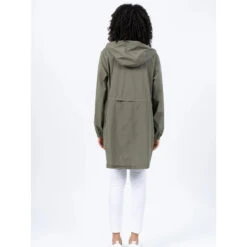 Veste Imperméable Longue Amelot Kaki - Flotte -Le Dressing Parfait veste impermeable longue amelot kaki flotte 1