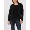 SUN VALLEY Veste Légère Blazer Noir Femme - Sunvalley -Le Dressing Parfait veste legere blazer noir femme sunvalley