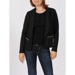 SUN VALLEY Veste Légère Blazer Noir Femme - Sunvalley