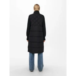 Devant -Le Dressing Parfait veste longue matelassee stacy quilted noir femme only 1