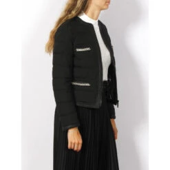 Veste Matelassée Irene Chain Jacket Noir Femme - Guess -Le Dressing Parfait veste matelassee irene chain jacket noir femme guess 2
