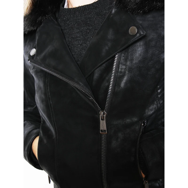 Veste Olivia Noir Femme - Guess 6 Veste Olivia Noir Femme - Guess – Image 4