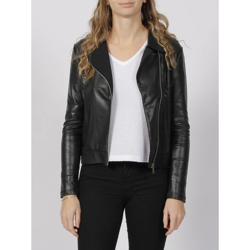 Veste Perfecto Nats Snake Noir Femme - HBT 3 Veste Perfecto Nats Snake Noir Femme - HBT