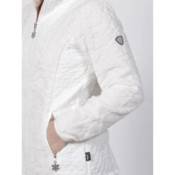 Veste Polaire Bi-matière Vienne Blanc Femme - Angele Sportswear -Le Dressing Parfait veste polaire bi matiere vienne blanc femme angele sportswear 3