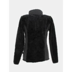 Devant -Le Dressing Parfait veste polaire bi matiere vienne noir femme angele sportswear 1